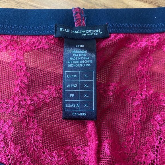 Elle Macpherson Cloud Swing Bikini Underwear Persian Red/Midnight Blue XL - Picture 5 of 5